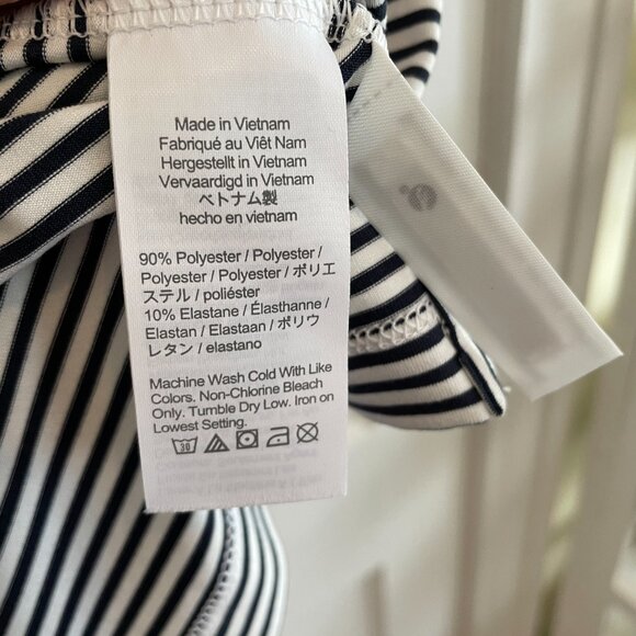 Men's J Crew Performance Polo | Navy and White Striped | Size XL | NWOT - Picture 5 of 5